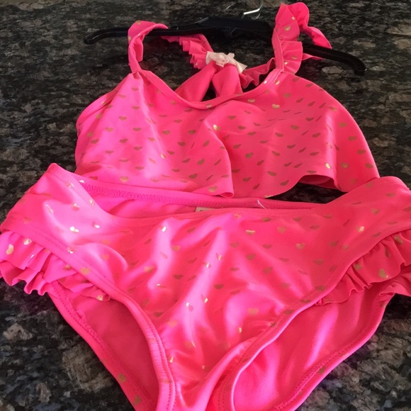 JUICY COUTURE GIRLS 2PC BATHING SUIT SIZE 8/10 - Picture 4 of 8